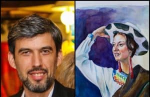 Панагюрски художник показва в Пловдив акварела „Момичето от Куенка (Еквадор)“