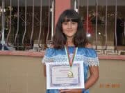 Василена Маслева със златен медал от международния фестивал „Утринна звезда“ Василена Маслева