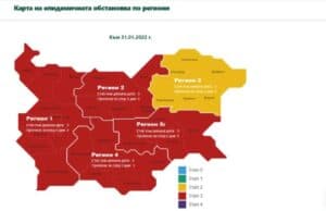 COVID картата на България се оцвети в червено и тъмночервено