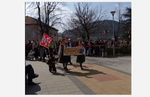 Кукери гониха злото на Месни заговезни в Оборище