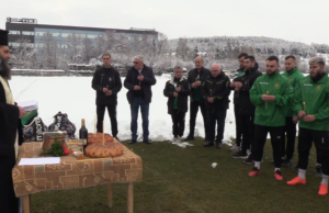 С водосвет за здраве ФК „Оборище“ започна подготовката си за пролетния полусезон