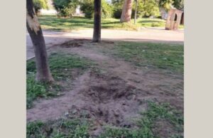 Вандали повредиха поливната система и унищожиха дървета в парка на Панагюрище