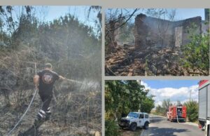 Доброволците от Панагюрище се включиха в гасенето на пожар край село Блатница