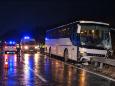 Автобус с работници се удари в мантинела край Попинци, жена е с фрактури на ребрата